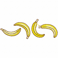 Banana Embroidery Design 8